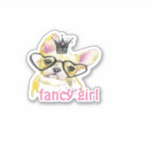 Fancy meisje sticker (Voorkant)