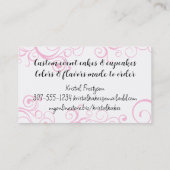 fancy mengkom whisk bakkerij bakkerij banketbakker visitekaartje (Achterkant)