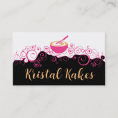 fancy mengkom whisk bakkerij bakkerij banketbakker visitekaartje (Voorkant)