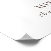 Fancy menu Bindbalk klassieke bloemen Poster (Hoek)