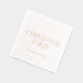 Fancy Merry Christmas Retro Typografie Folie Servetten (Links)