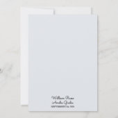 Fancy metaalglam glanzend high-end zilveren bruilo kaart (Achterkant)