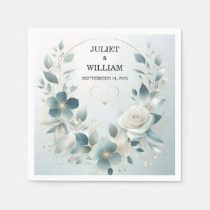 Fancy metaalglam glanzend high-end zilveren bruilo servet