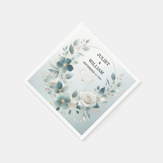 Fancy metaalglam glanzend high-end zilveren bruilo servet (Hoek)