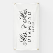 Fancy mevrouw en mevrouw Car Banner (Verticaal)