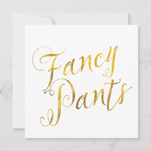 Fancy mieren Citaat Faux Gold Foil Ontworpen (Voorkant)