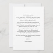 Fancy Modern Collage 3 Photos Wedding Couple Save The Date (Achterkant)