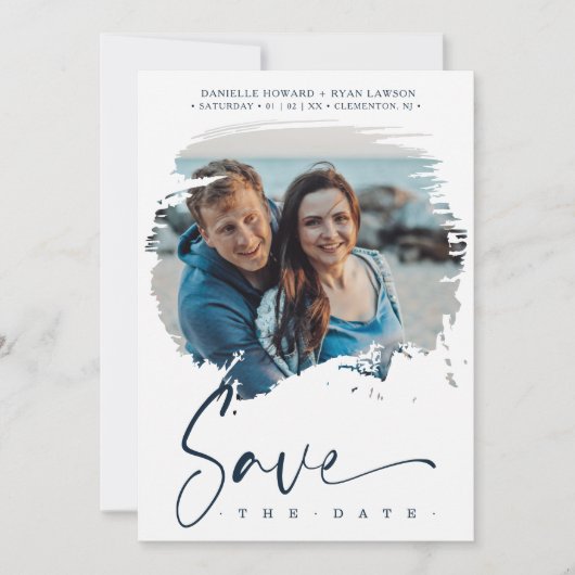 Fancy modern penseeleffect Fotohuwelijk (Voorkant)