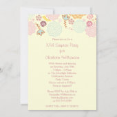 Fancy moderne bloemen ter vervanging van de vrouw kaart (Achterkant)