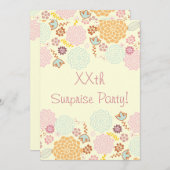 Fancy moderne bloemen ter vervanging van de vrouw kaart (Voorkant / Achterkant)