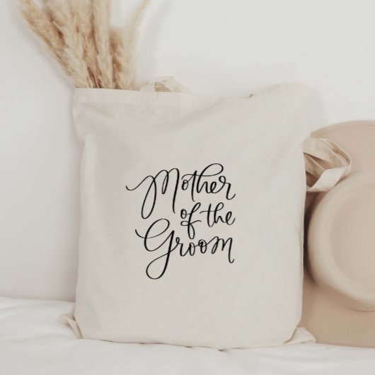 Fancy moeder van de Groom Hand Lettered Canvas tas