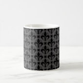 Fancy Mok Fleur de lis, Dark Grey (Center)
