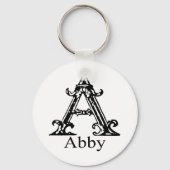 Fancy monogram: Abby Sleutelhanger (Voorkant)