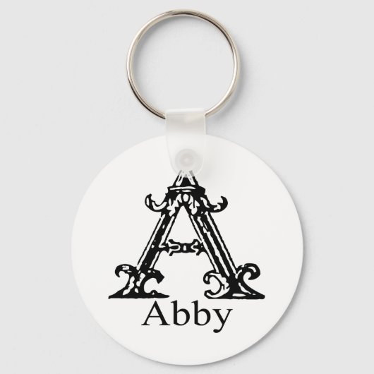 Fancy monogram: Abby Sleutelhanger (Voorkant)