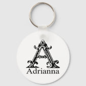 Fancy monogram: Adrianna Sleutelhanger (Voorkant)