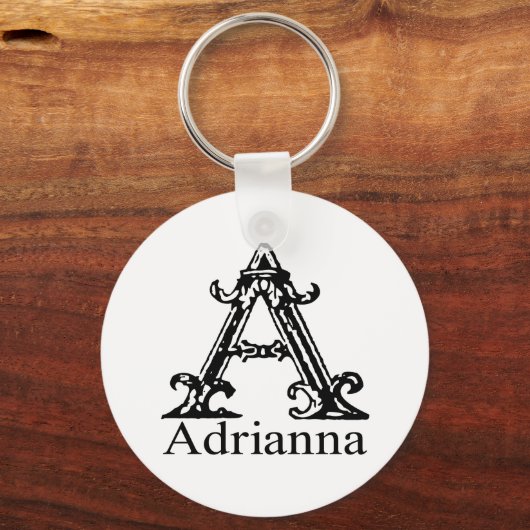 Fancy monogram: Adrianna Sleutelhanger (Voorkant)