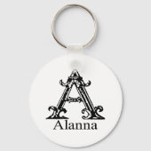 Fancy monogram: Alanna Sleutelhanger (Voorkant)