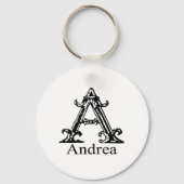 Fancy monogram: Andrea Sleutelhanger (Voorkant)