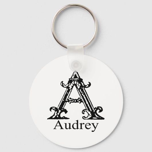 Fancy monogram: Audrey Sleutelhanger (Voorkant)