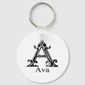 Fancy monogram: Ava Sleutelhanger (Voorkant)