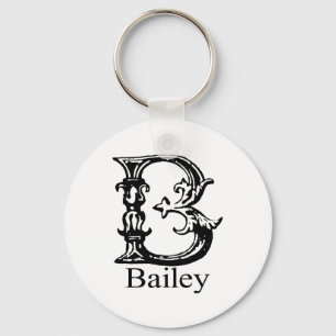 Fancy monogram: Bailey Sleutelhanger