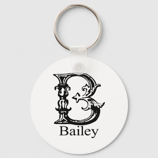 Fancy monogram: Bailey Sleutelhanger (Voorkant)