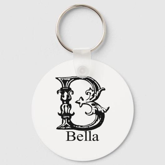Fancy monogram: Bella Sleutelhanger (Voorkant)