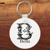 Fancy monogram: Bella Sleutelhanger (Voorkant)