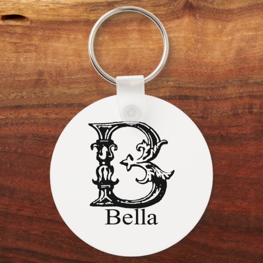 Fancy monogram: Bella Sleutelhanger (Voorkant)