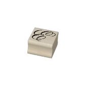 Fancy Monogram Brief E geeft Ontwerp uit om te ver Rubberstempel (Stempel)