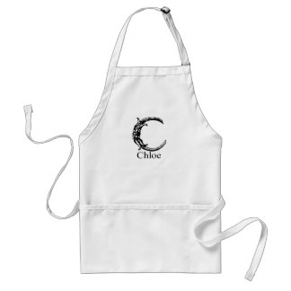 Fancy monogram: Chloe Standaard Schort