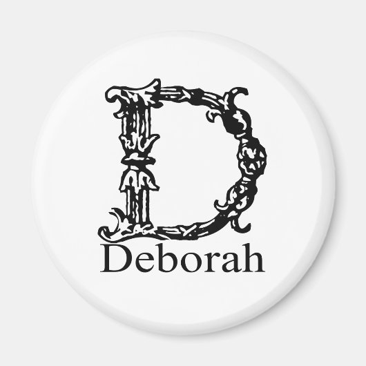 Fancy monogram: Deborah Magneet (Voorkant)