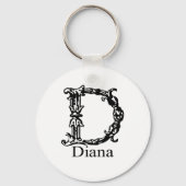 Fancy monogram: Diana Sleutelhanger (Voorkant)