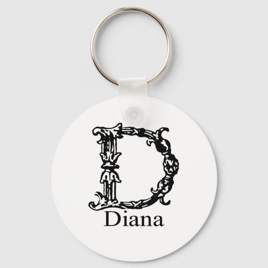 Fancy monogram: Diana Sleutelhanger (Voorkant)