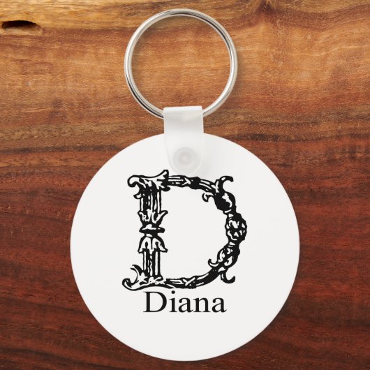 Fancy monogram: Diana Sleutelhanger (Voorkant)