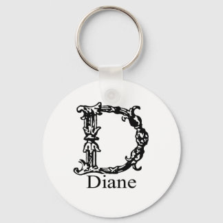 Fancy monogram: Diane Sleutelhanger