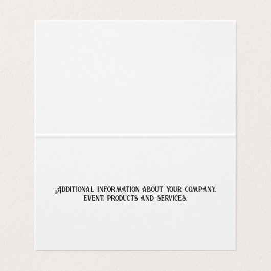 Fancy monogram | Dubbel gelaagd leder | Hout B Visitekaartje (Binnenkant ongevouwen)