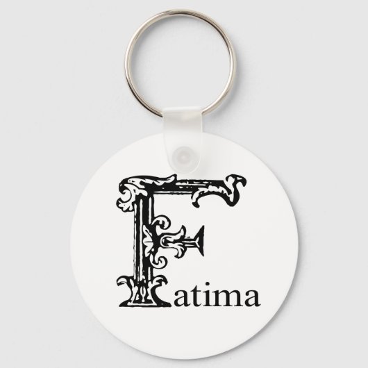 Fancy monogram: Fatima Sleutelhanger (Voorkant)