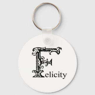 Fancy monogram: Felicity Sleutelhanger