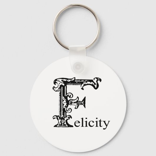 Fancy monogram: Felicity Sleutelhanger (Voorkant)