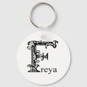 Fancy monogram: Freya Sleutelhanger (Voorkant)