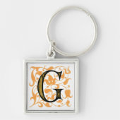 Fancy  monogram "G" Sleutelhanger (Voorkant)