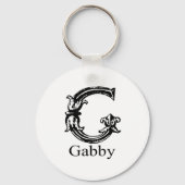 Fancy monogram: Gabby Sleutelhanger (Voorkant)