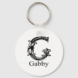 Fancy monogram: Gabby Sleutelhanger