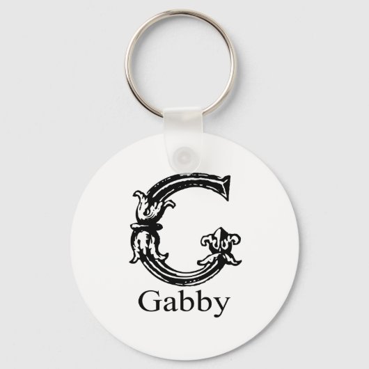 Fancy monogram: Gabby Sleutelhanger (Voorkant)