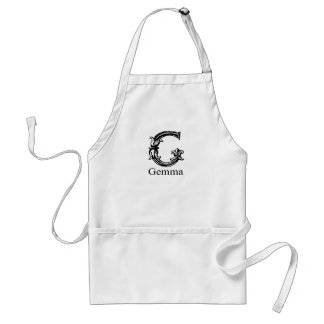 Fancy monogram: Gemma Standaard Schort