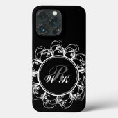Fancy Monogram iPhone Case (Achterkant)