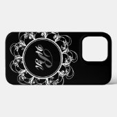 Fancy Monogram iPhone Case (Achterkant (horizontaal))