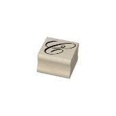 Fancy monogram kalligrafie Letter C Rubberstempel (Stempel)