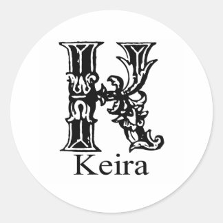 Fancy Monogram: Keira Ronde Sticker